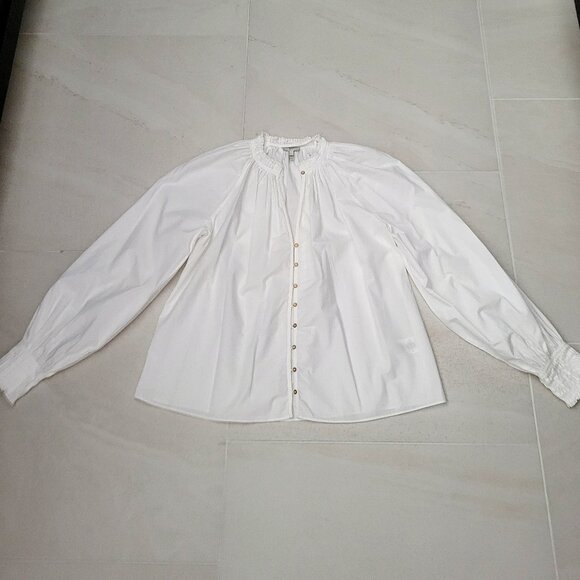 Joie Tops - Joie 100% Cotton White Long Sleeve Button Down Shirt. Size M